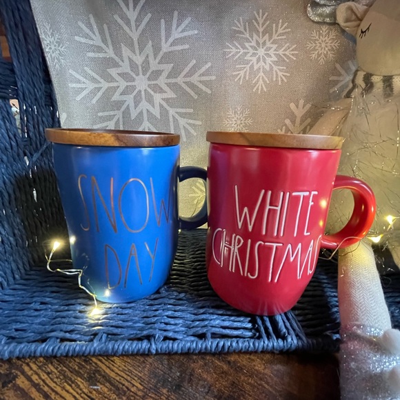 Rae Dunn Snow Day, White Christmas Mugs - Picture 6 of 10